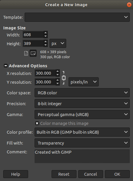 GIMP Draw Circle