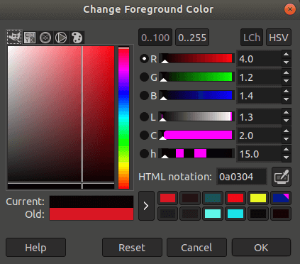 gimp drawing curves