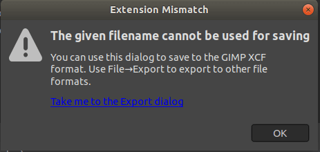 GIMP File Menu