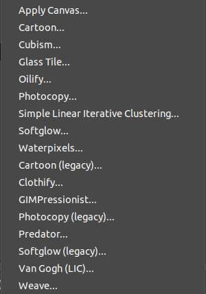 GIMP Filters