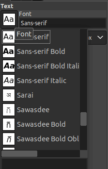 GIMP Fonts