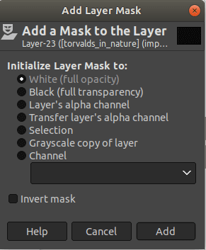 GIMP Layer Masks