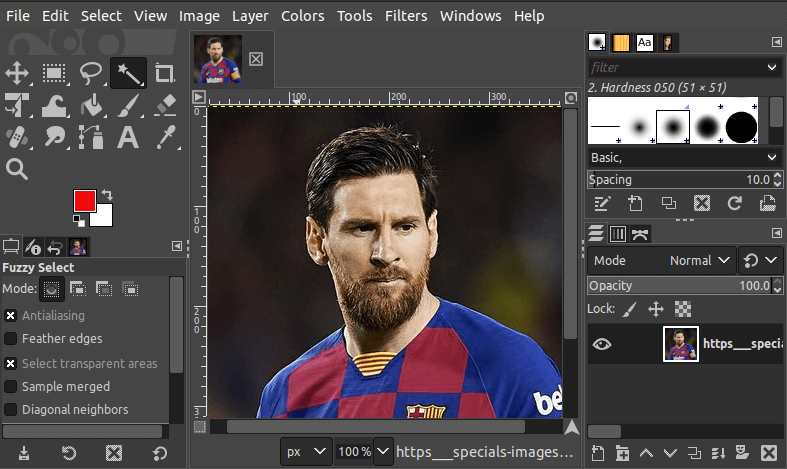 How to Remove Background of an Image Using GIMP - javatpoint