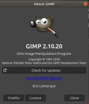 Install GIMP