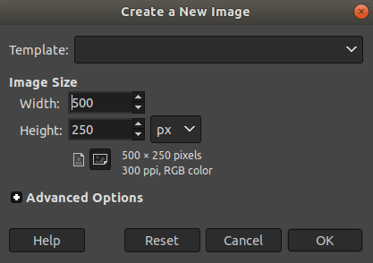 Text in GIMP