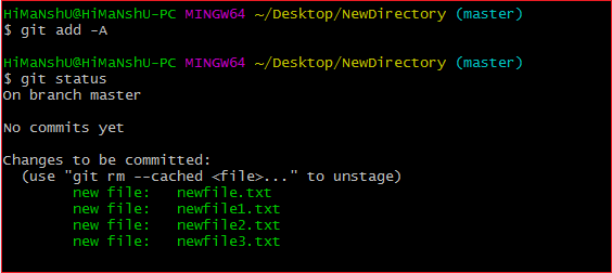 git add all new files