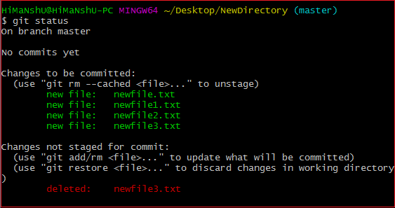 git add new files to repo