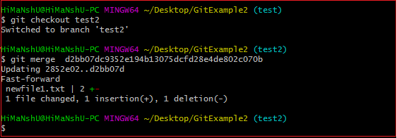 Git Merge and Merge Conflict