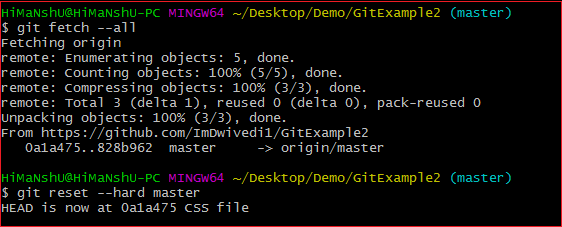 git pull remote branch ignore local changes