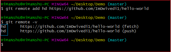 git init git add remote