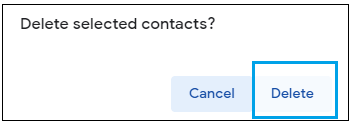 How to delete contacts from Gmail?
