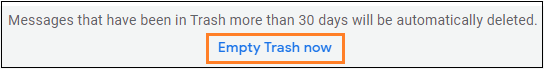 How to empty Trash in Gmail