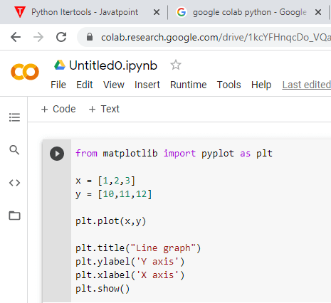 Python Programming with Google Colab