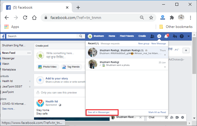 How to appear offline on Facebook