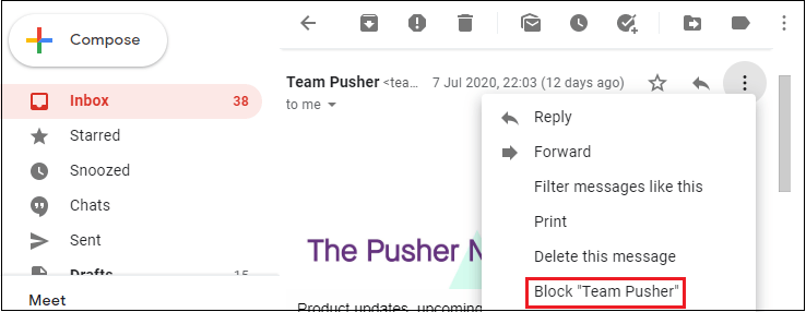 How to Block Emails