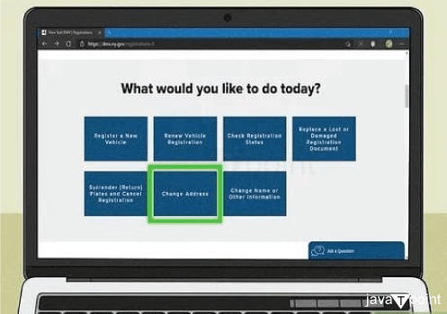 How to Change a Car Title Address - Javatpoint