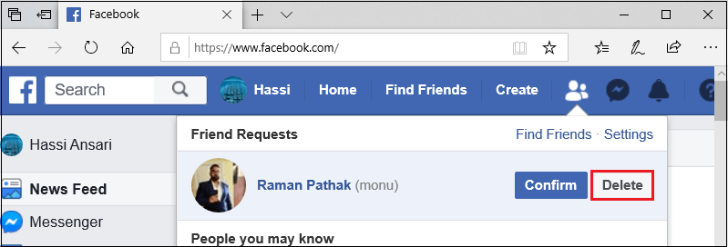 How to Delete a Friendship Request on Facebook