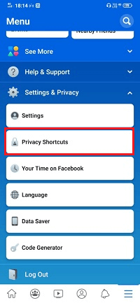 How to make the Facebook account private
