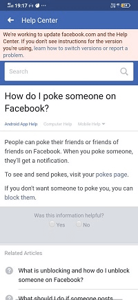 How to poke someone on Facebook