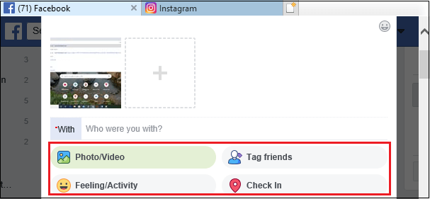 How to publish your photo on Facebook through the gallery