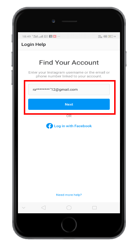 How to reset Instagram account password