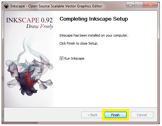 Installation of Inkscape Software