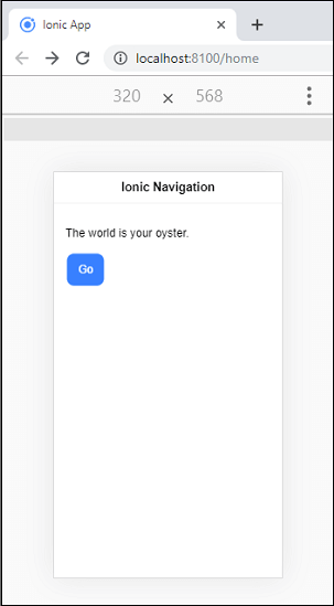 Ionic Navigation and Routing