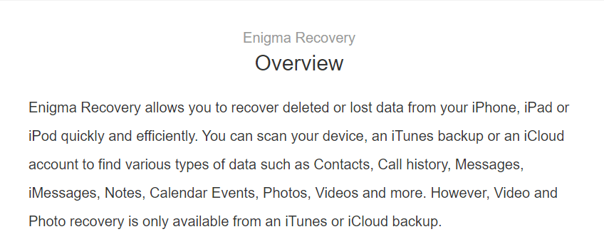 iOS Data Recovery Apps