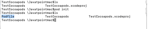 Using Cocoapods for the XCode Projects