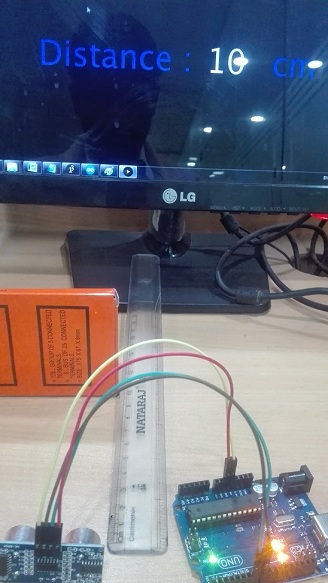 IoT project using Ultrasonic Sensor HC-SR04 and Arduino to distance calculation using Processing App