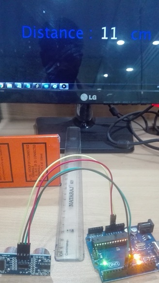 IoT project using Ultrasonic Sensor HC-SR04 and Arduino to distance calculation using Processing App