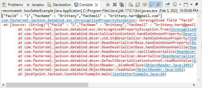 Deserialization Annotations in Jackson
