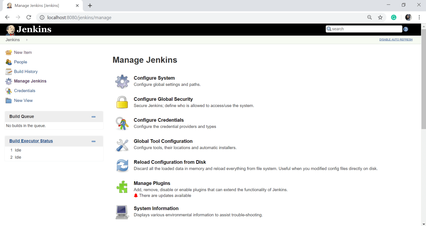 Jenkins Management
