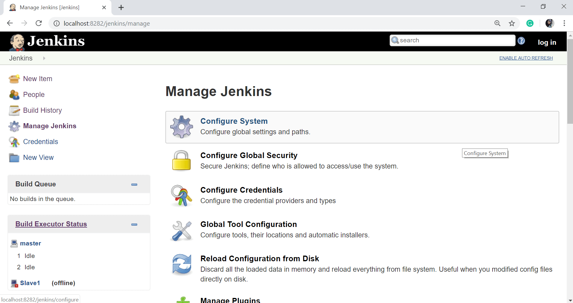 Jenkins Server Maintenance