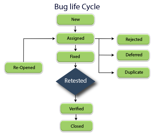 Bug Life Cycle Flow Chart