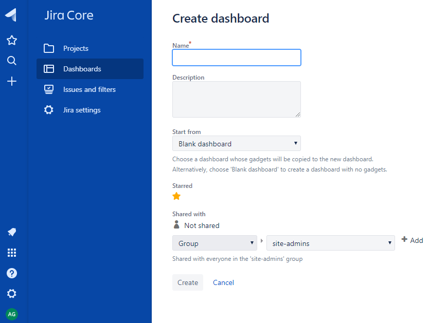 JIRA Dashboard