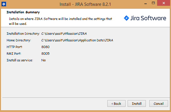 JIRA Installation