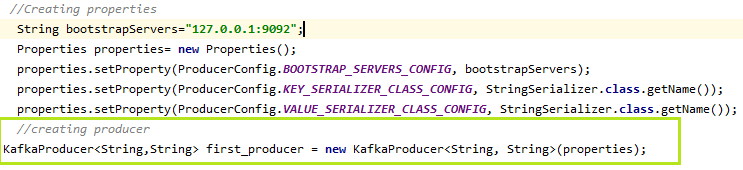 Creating Kafka Producer in Java