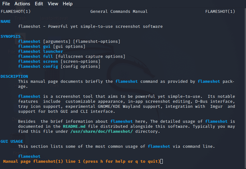 How to take Screenshot in Kali Linux