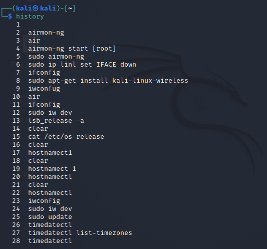 Kali Linux Basic Commands