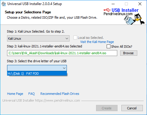 Making a Kali Bootable USB Drive (Windows)