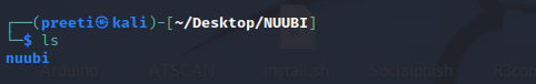 Nuubi Tool in Kali Linux