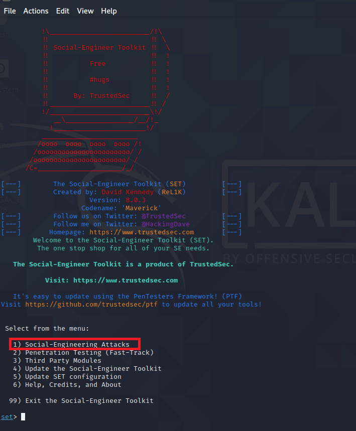 Social Engineering in Kali Linux