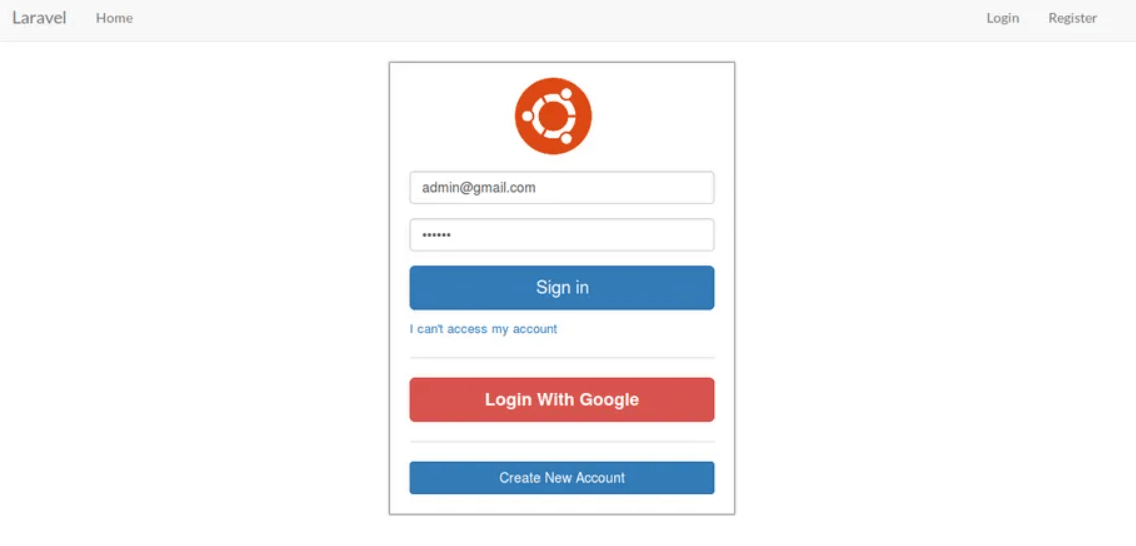 Laravel Google OAuth authentication using Socialite Package