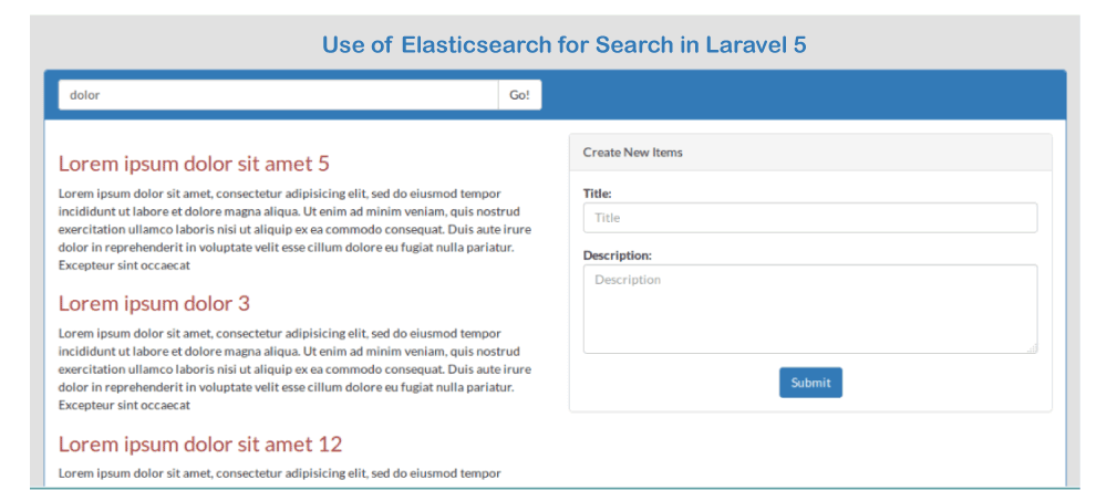 Use Elasticsearch from scratch in Laravel 5