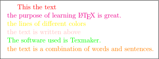 Latex Colors Javatpoint