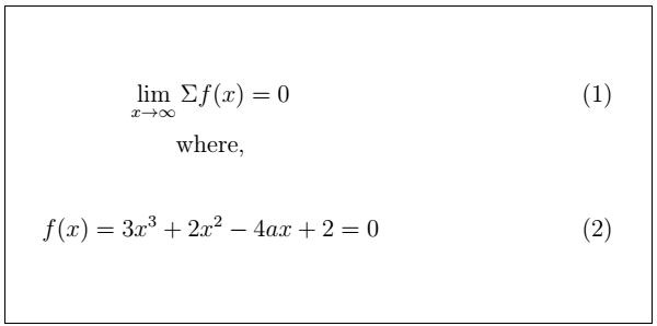 Latex Formula