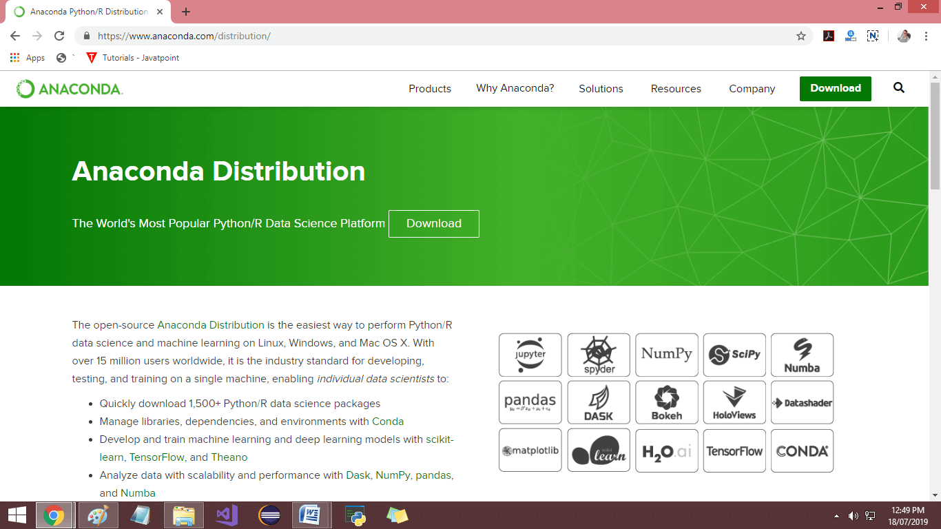 ml rose for anaconda distribution python