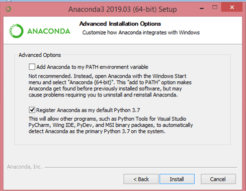 Installing Anaconda and Python