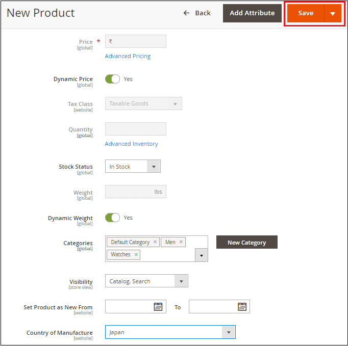 How to create Product in Magento 2